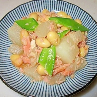 弁当のおかず♪大根と大豆の煮物